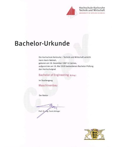 Bachelorurkunde